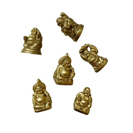 Figurki złota Budda 6 szt.