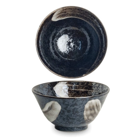 Zestaw 4 japońskich misek czarnych ANSEN