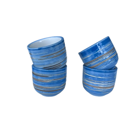 Zestaw do sake w odcieniach niebieskiego