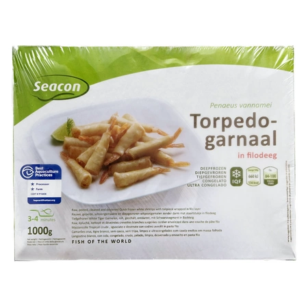 Krewetka Torpedo w cieście filo 1kg SEACON