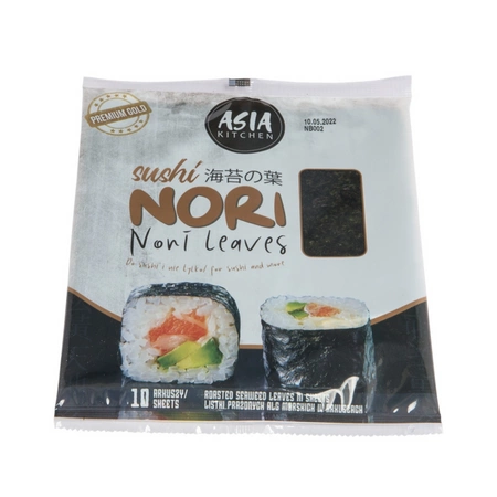 Nori do sushi listki 10 szt. 25 g