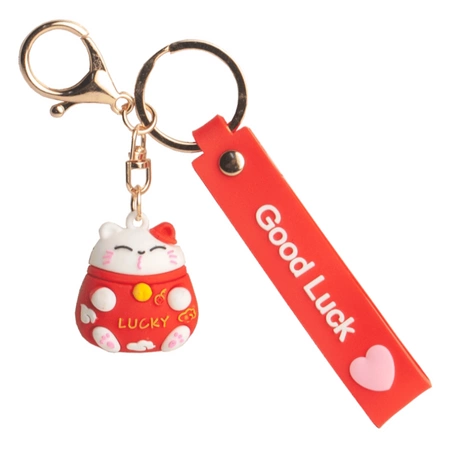 Brelok kotek szczęścia MANEKI-NEKO z napisem Emro Aziatica