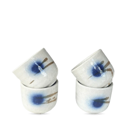 Zestaw do sake biało-niebieski