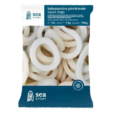 Kałamarnica pierścienie mrożone (4-9 cm) 1/0,7 kg