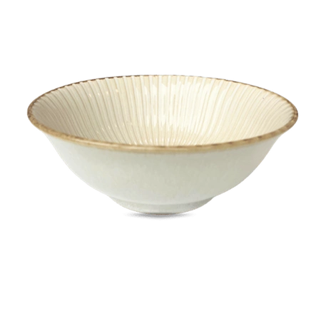 Miska do ramenu japońska kremowa