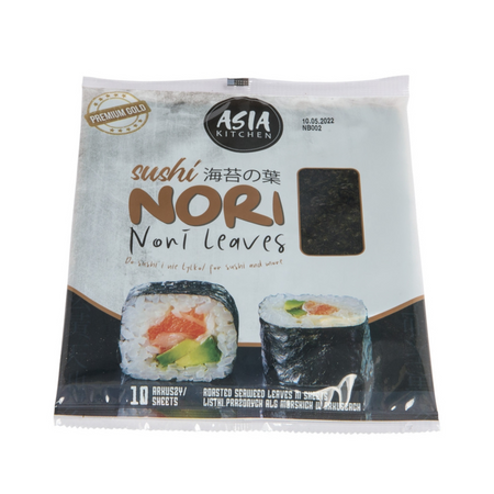 Nori do sushi listki 10 szt. 25 g