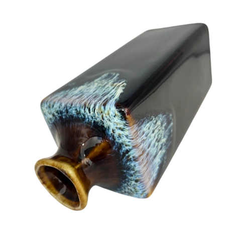 Zestaw do sake czarno-niebiesko-brązowy (karafka + 4 czarki)