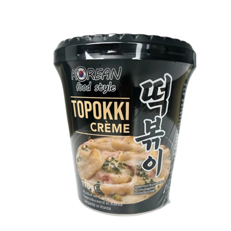 Topokki Creme Korean Food Style - Kluski Ryżowe w Kremowym Sosie 170 g