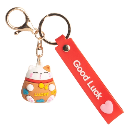 Brelok kotek szczęścia MANEKI-NEKO z napisem Emro Aziatica