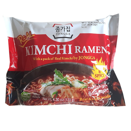 Zupka o smaku kimchi ramen (bardzo ostra) 122g