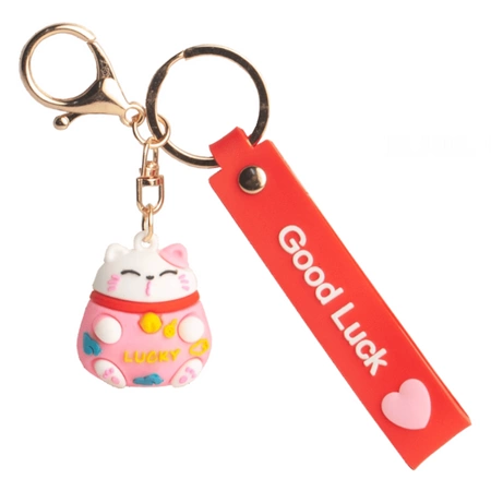 Brelok kotek szczęścia MANEKI-NEKO z napisem Emro Aziatica