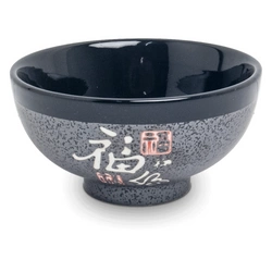 Miseczka na warzywa czarno-szara porcelanowa mała