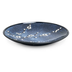 Talerz okrągły niebieski Hana Blue O22,5cm Emro Aziatica