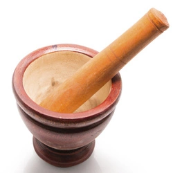 Moździerz drewniany czerwony (7'')