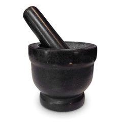 Moździeż kamienny czarny 11 cm