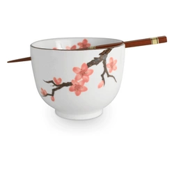 Miska z pałeczkami wiśnia Sakura Emro Aziatica
