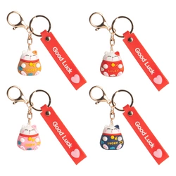 Brelok kotek szczęścia MANEKI-NEKO z napisem Emro Aziatica