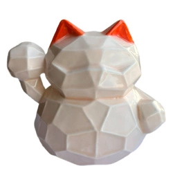 Skarbonka dla dziecka kotek szczęścia MANEKI-NEKO pomarańczowa