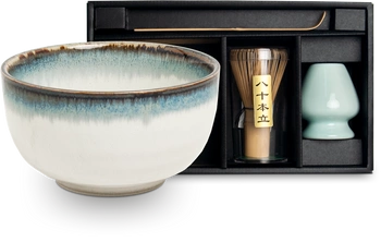 Zestaw japoński do herbaty matcha - biały