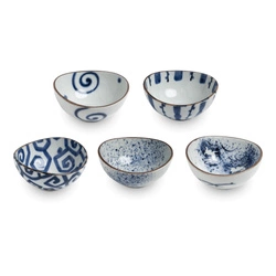 Zestaw misek niebieskich 15,5 x 16 cm / H7