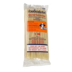 Makaron ryżowy paski 400 g (5 mm) Tajlandia