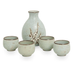 Zestaw do sake zielony Hana light green Emro Aziatica