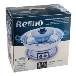 Garnek fondue (Hot Pot garnek) 3,8 l z grillem elektrycznym