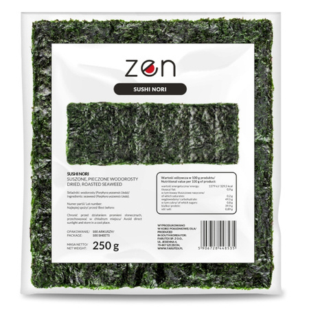 Nori do sushi Gold listki 100 szt. / 250 g